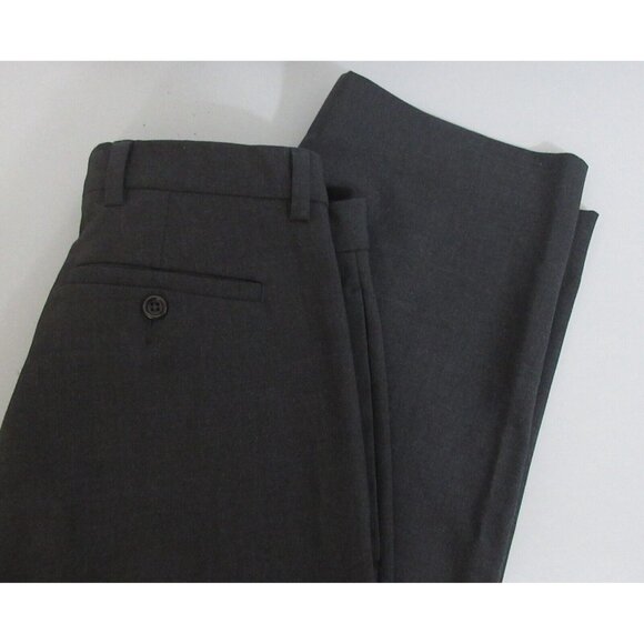 Banana Republic Mens Slacks Size 31/32 Gavin Black Chino Pants Wool Blend EUC - Picture 6 of 6